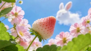 小清新草莓小兔
