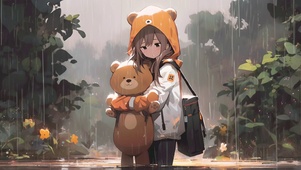 淋雨女孩