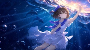 水中女孩