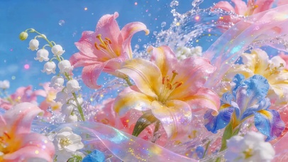 唯美的百合花