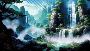 绿色解压风景