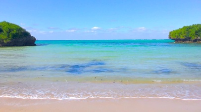 放松夏日海浪海滩 