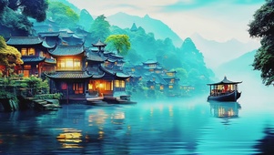 镜头感江南古镇风景
