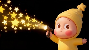 星星手电星星人