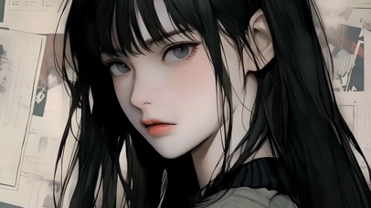 黑发少女