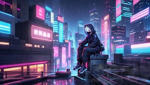 雨中女孩