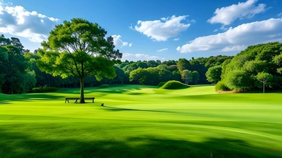 绿色清新护眼草地