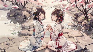 古风典雅双子