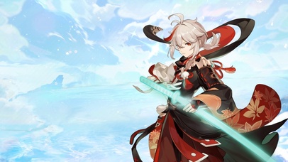 原神，枫原万叶，红叶逐荒波