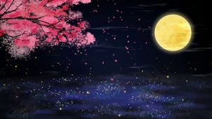 夜景月光