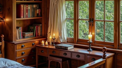 【雨景】简约复古卧室