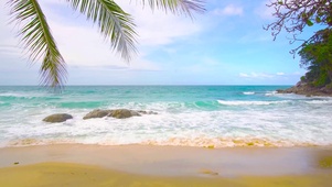浪漫海浪海滩