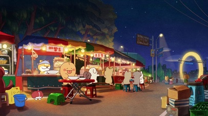 吃夜宵的狗狗