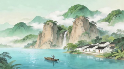 唯美的山水