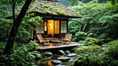治愈溪边小屋4K
