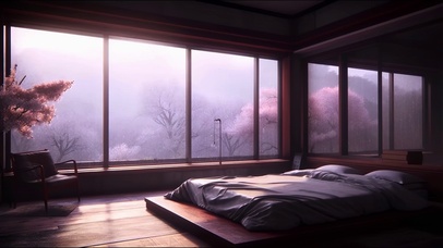 雨天花境