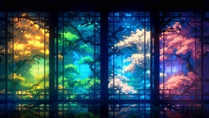 一窗四季
