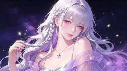 星空紫罗兰系少女