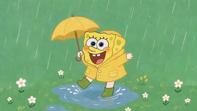 海绵宝宝的雨天
