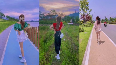 最美少女背影动态壁纸
