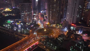 贵阳城市交通圆形交通转盘