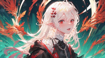 白毛吸血鬼少女