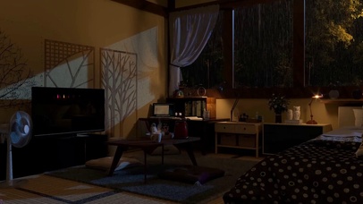 雨夜宁静的房间