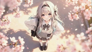 樱花光影下的流萤