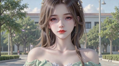 清新治愈二次元美少女