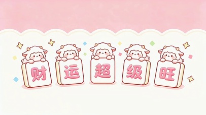 麻将小羊送福，财运超级旺