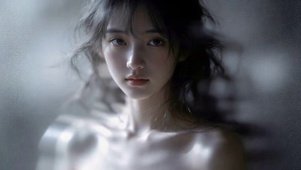 氛围感清冷柔焦美少女
