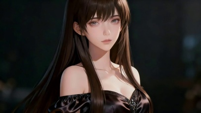 气质黑长直美女