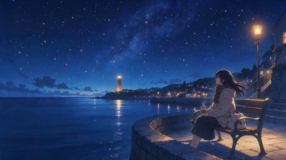 海岸夜
