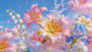 唯美的百合花