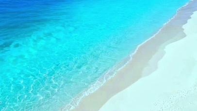 治愈沙滩海浪4K