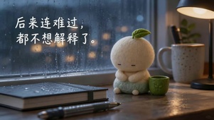 后来难过都不想解释了