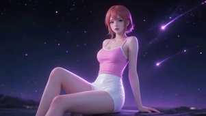紫色的星夜