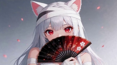 可爱猫耳女孩