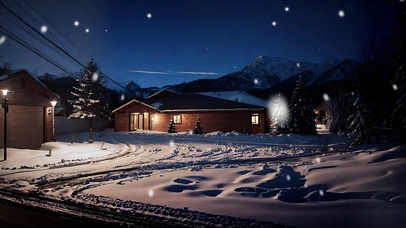 雪天浪漫小镇美景第二弹