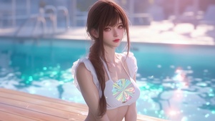 泳池女孩玛奇玛