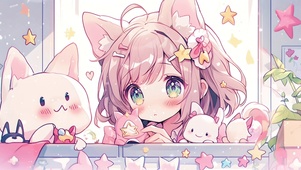 4K 萌萌小女孩