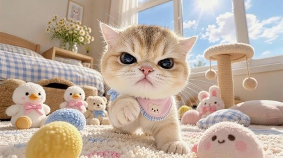 生气的猫咪