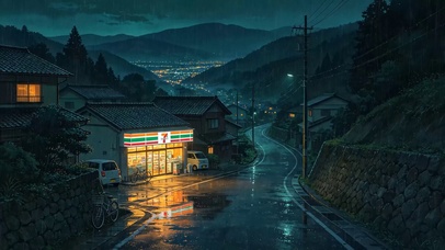 郊外乡村路边便利店