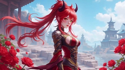 性感古风红发魔女