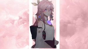 粉发少女