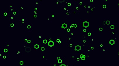 闪烁六边形-绿色(双端)