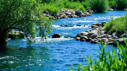 高清护眼-小溪流水