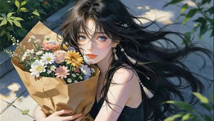小清新治愈美女高清4k