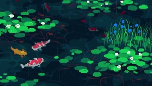 像素风池塘