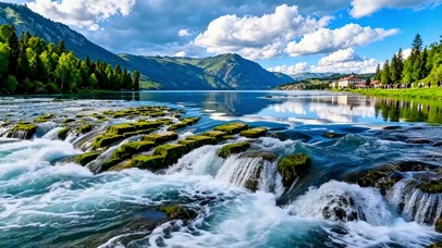 治愈小河流水4K